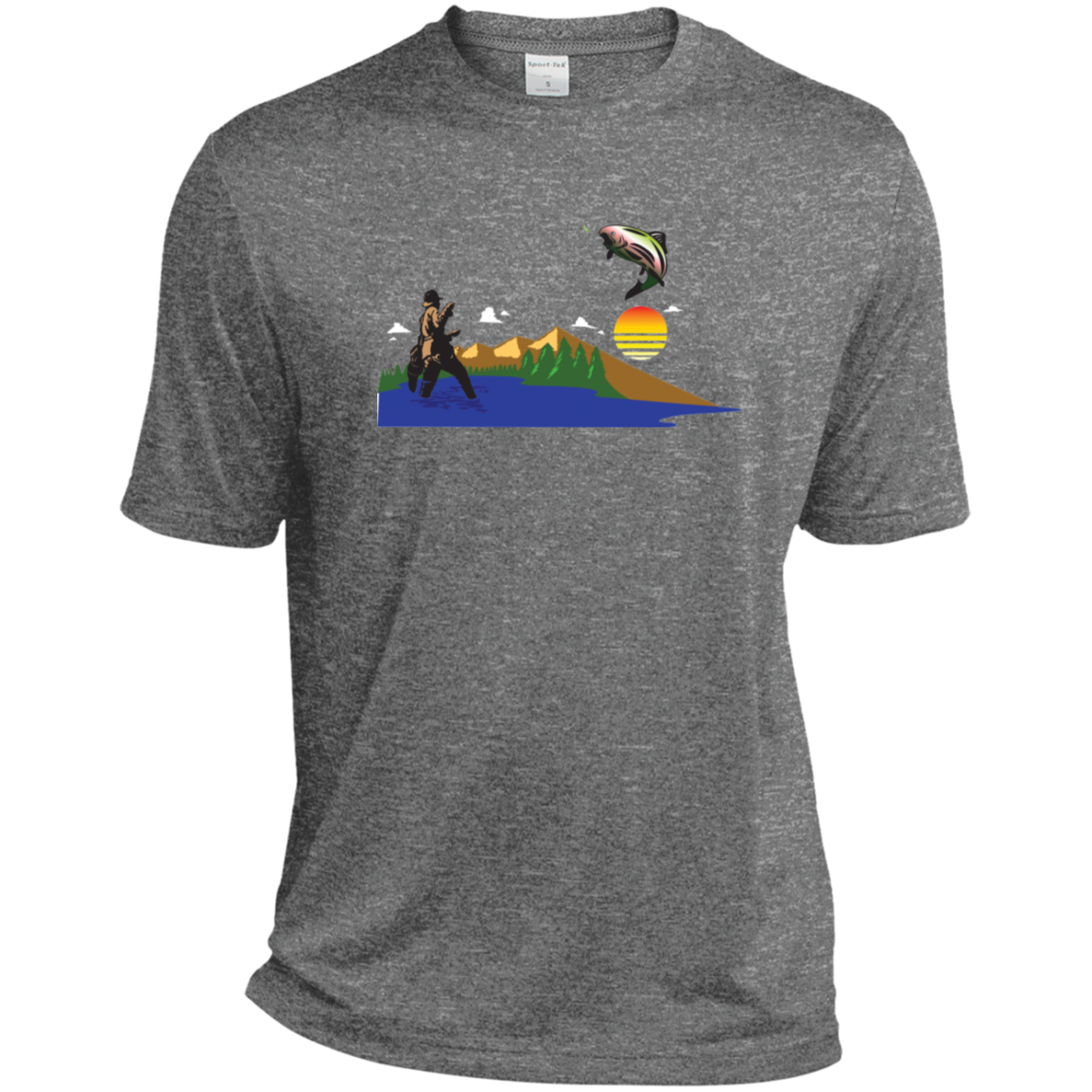 ST360 Sport-Tek Heather Dri-Fit Moisture-Wicking T-Shirt F2