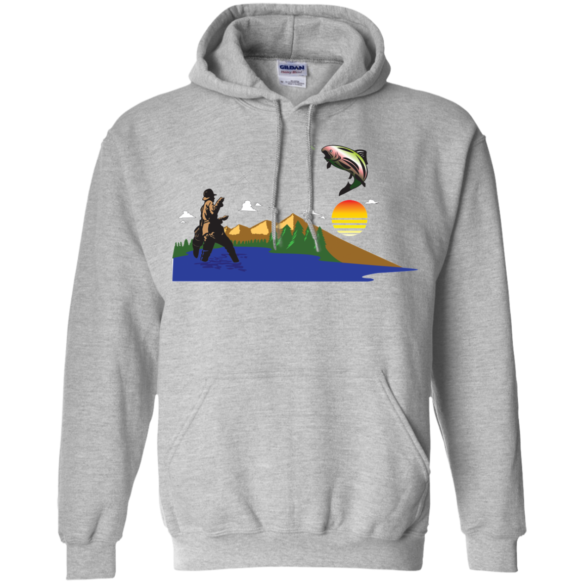 G185 Gildan Pullover Hoodie 8 oz. F2