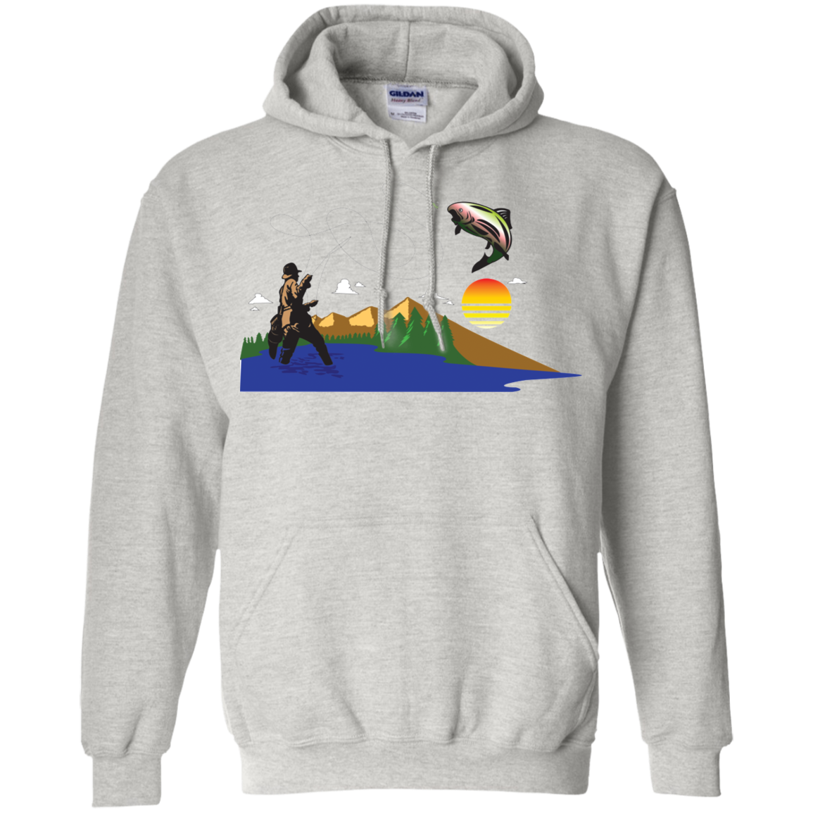 G185 Gildan Pullover Hoodie 8 oz. F2