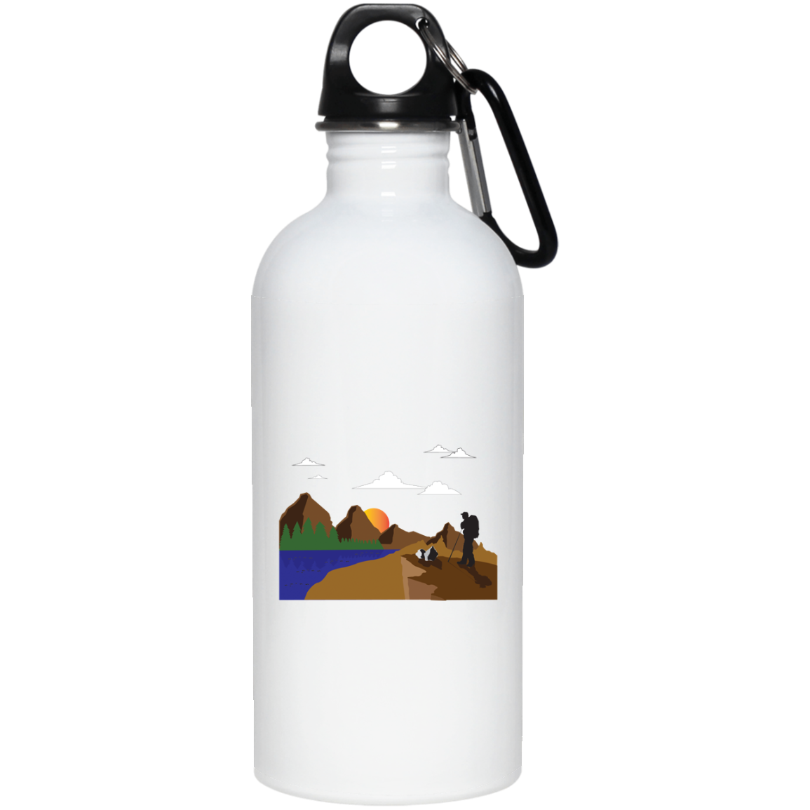 23663 20 oz. Stainless Steel Water Bottle Hiking
