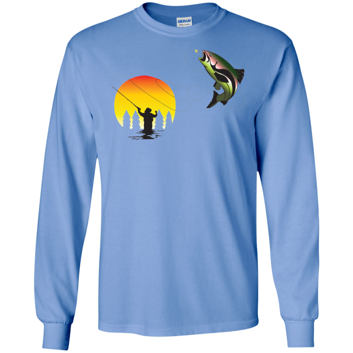 G240 Gildan LS Ultra Cotton T-Shirt F1