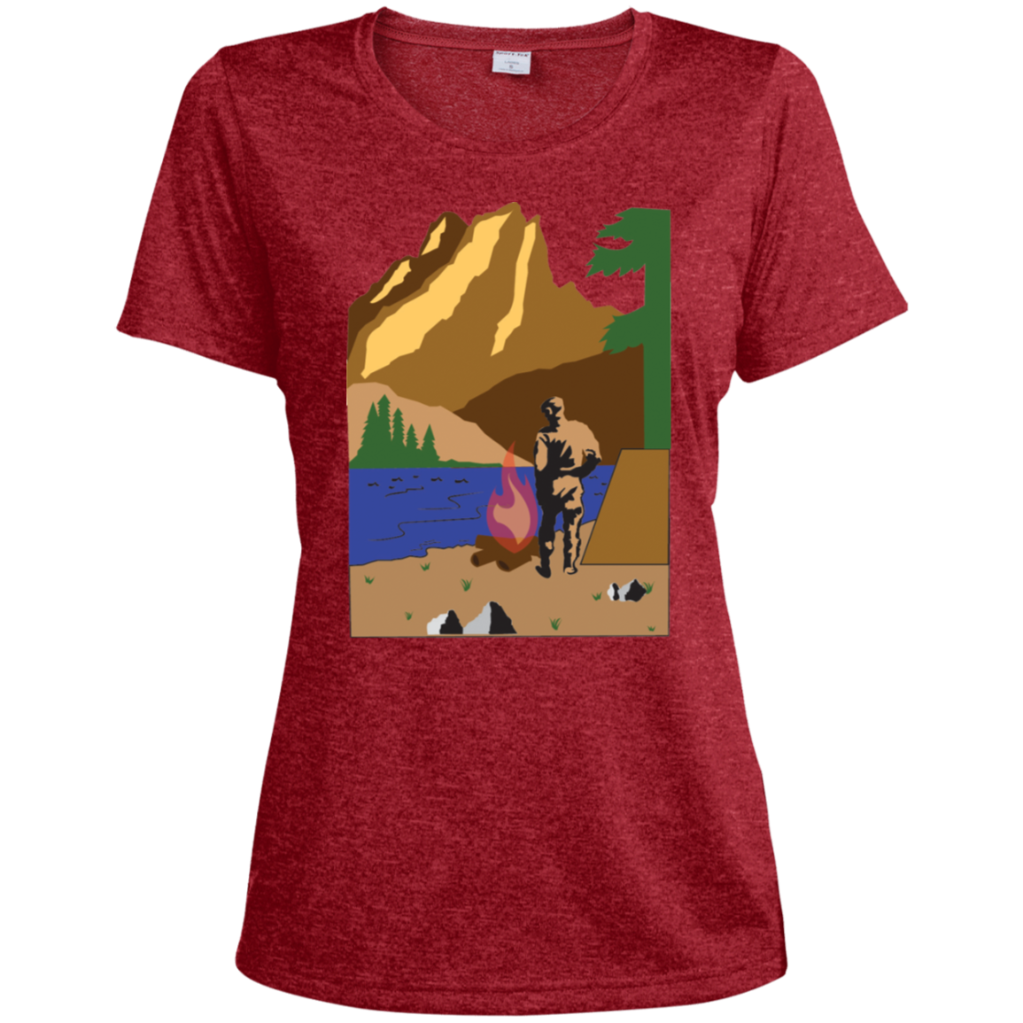 LST360 Sport-Tek Ladies' Heather Dri-Fit Moisture-Wicking T-Shirt