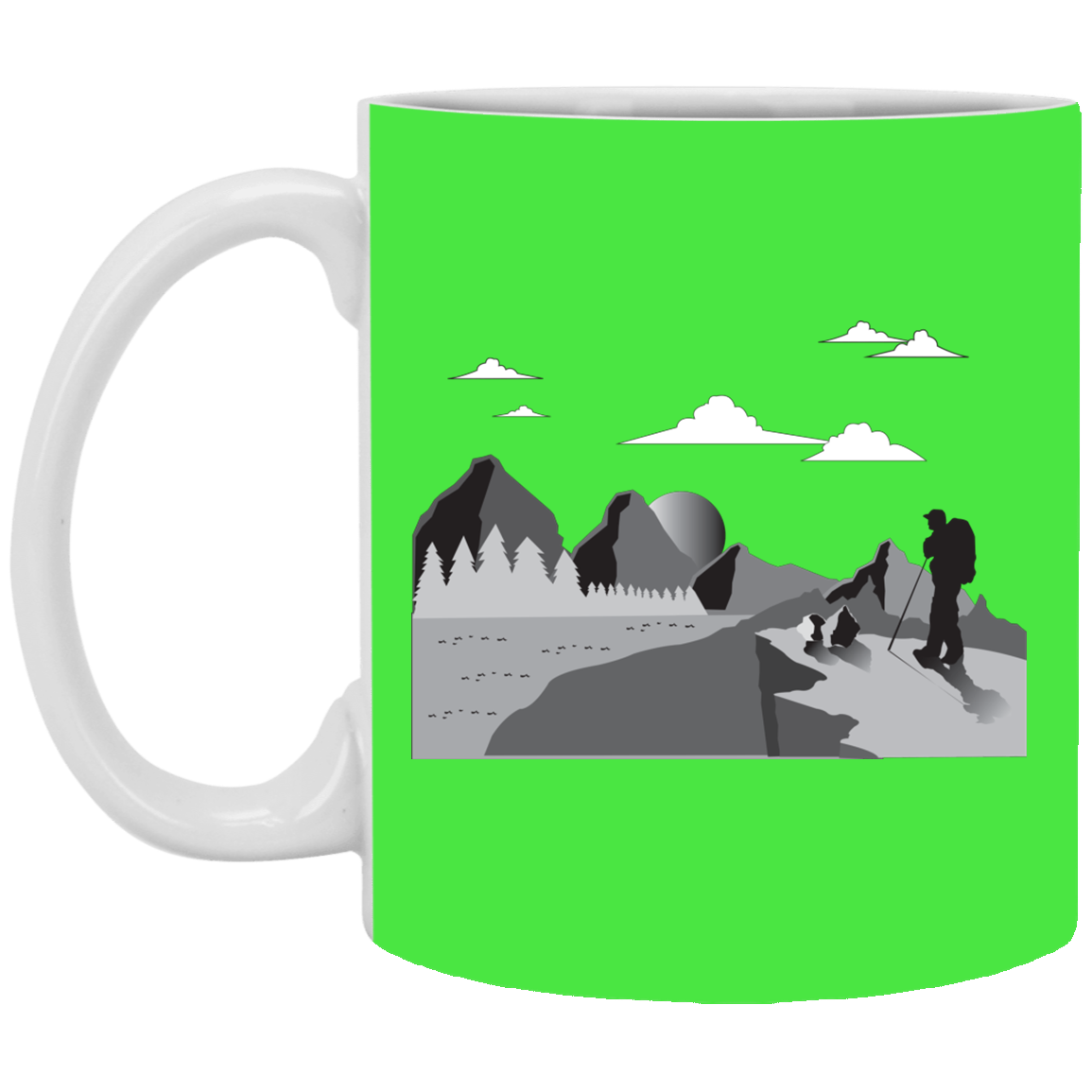XP8434 11 oz. White Mug Hiking