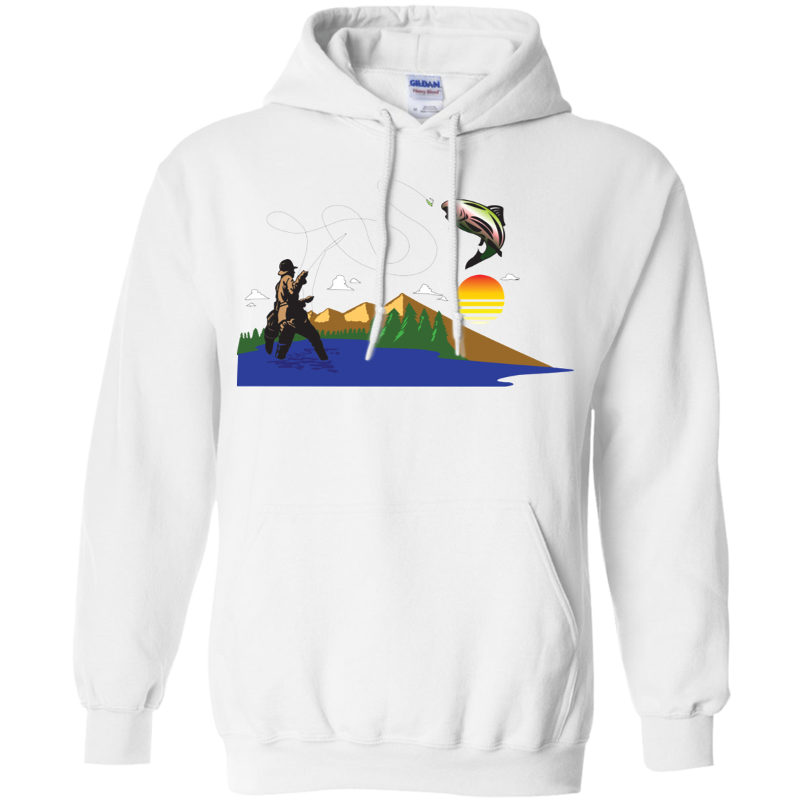 G185 Gildan Pullover Hoodie 8 oz. F2