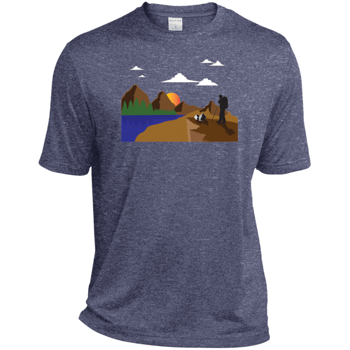 ST360 Sport-Tek Heather Dri-Fit Moisture-Wicking T-Shirt Hiking