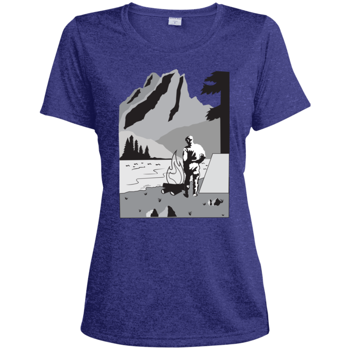 LST360 Sport-Tek Ladies' Heather Dri-Fit Moisture-Wicking T-Shirt C1