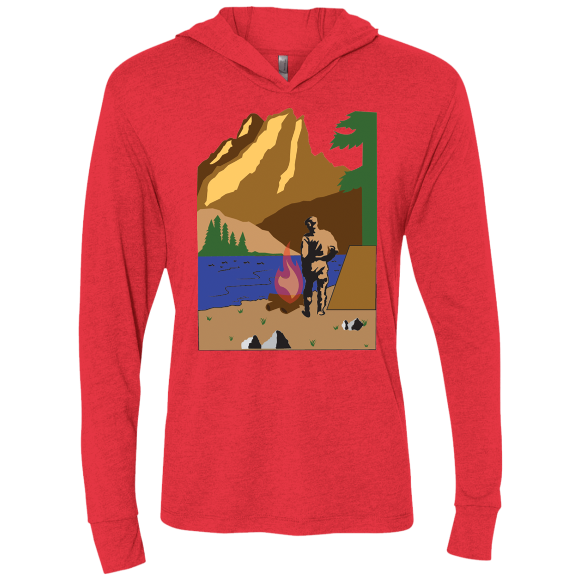 NL6021 Next Level Unisex Triblend LS Hooded T-Shirt C1