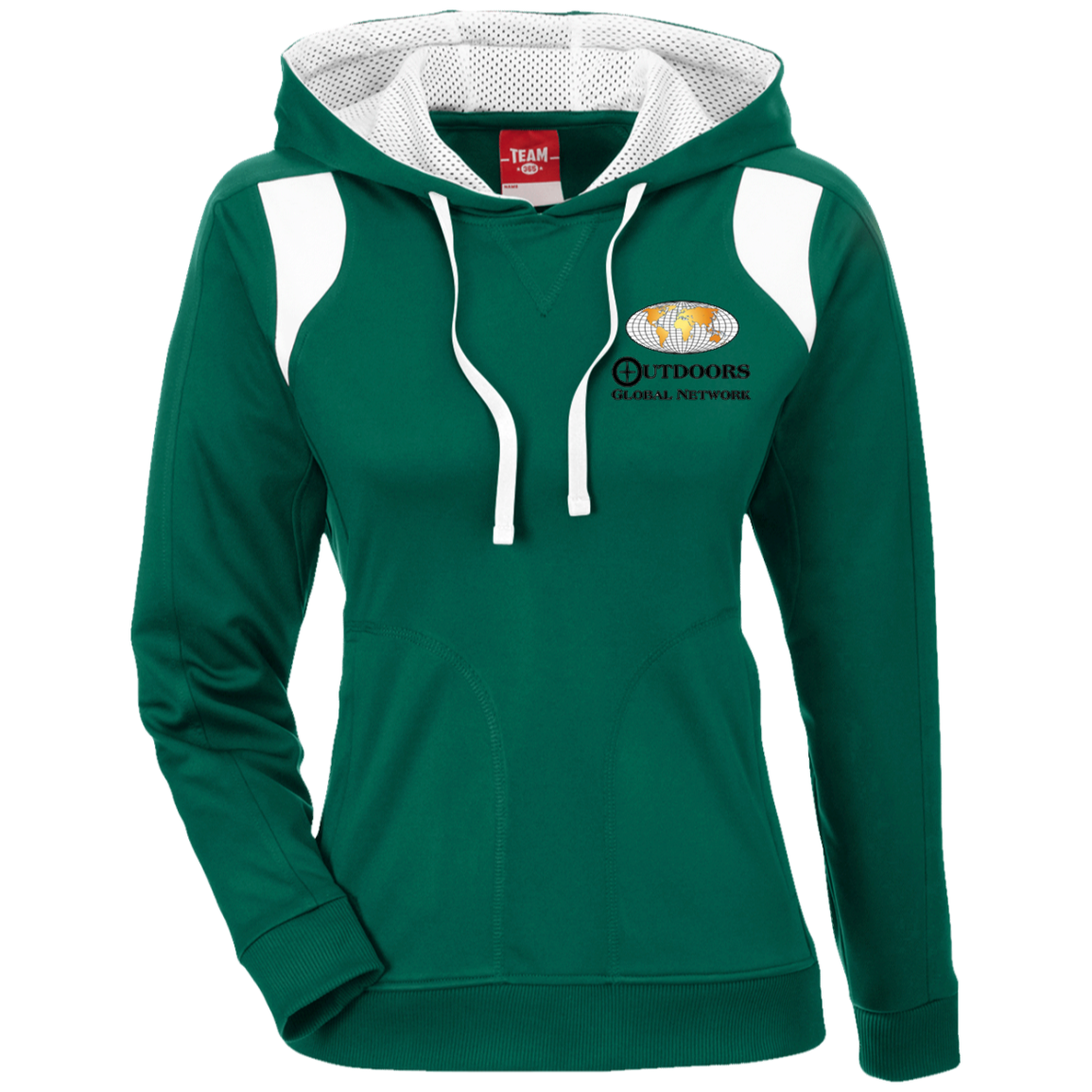 TT30W Team 365 Ladies' Colorblock Poly Hoodie L2