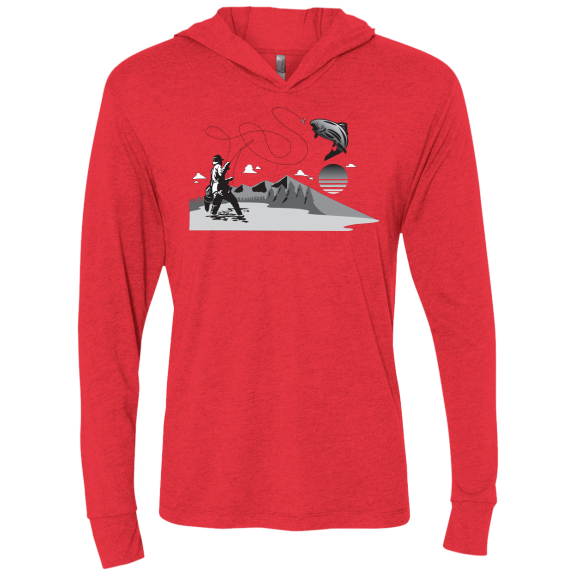 NL6021 Next Level Unisex Triblend LS Hooded T-Shirt F2