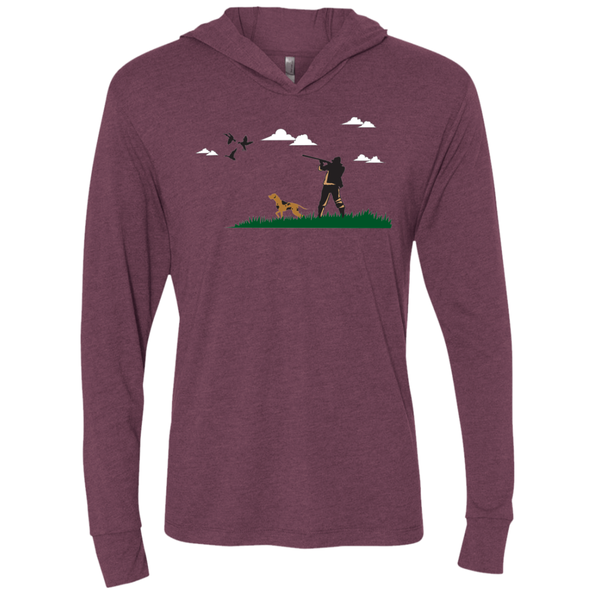 NL6021 Next Level Unisex Triblend LS Hooded T-Shirt