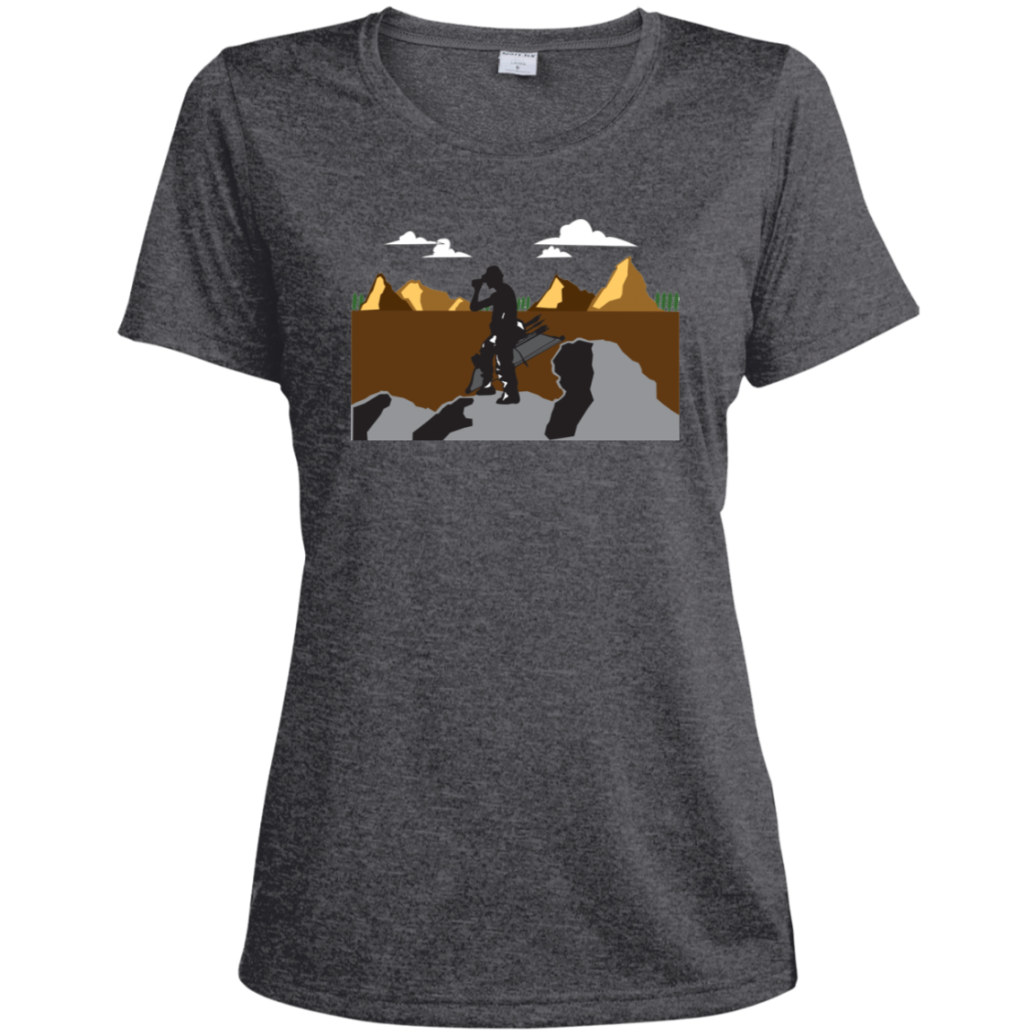 LST360 Sport-Tek Ladies' Heather Dri-Fit Moisture-Wicking T-Shirt A1