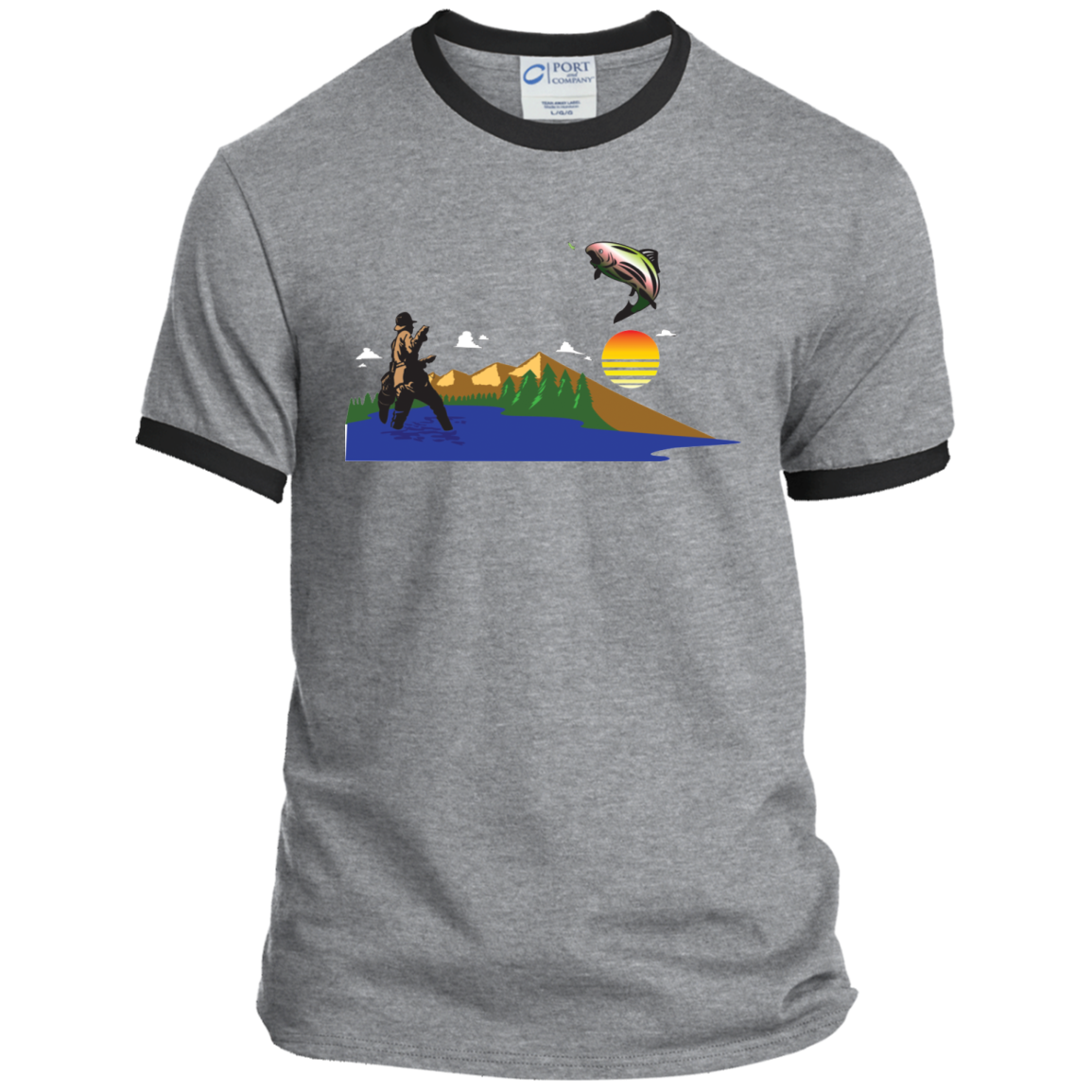 PC54R Port & Co. Ringer Tee F2