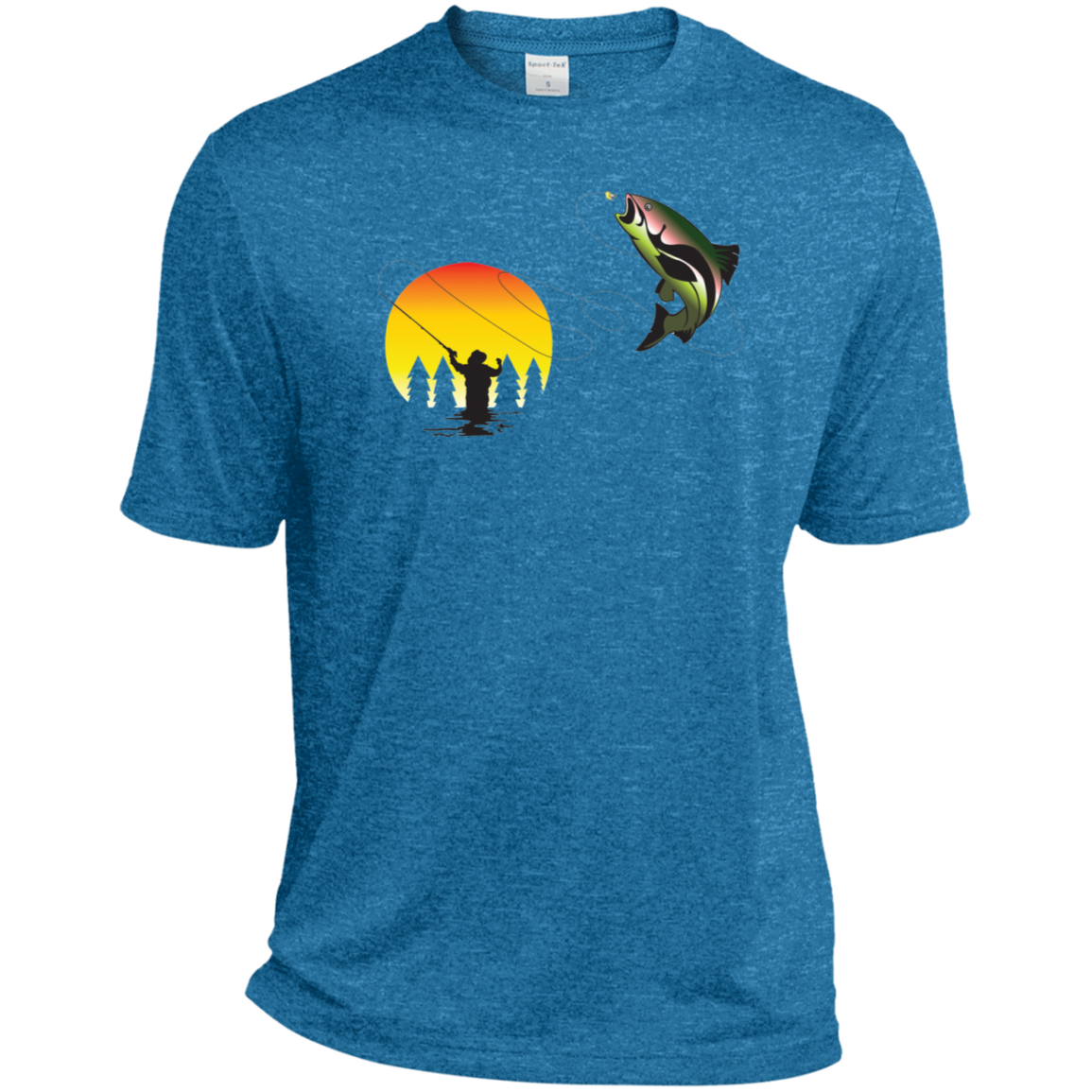 ST360 Sport-Tek Heather Dri-Fit Moisture-Wicking T-Shirt F1