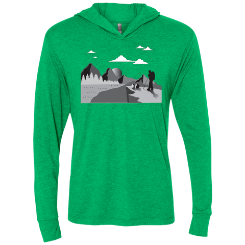 NL6021 Next Level Unisex Triblend LS Hooded T-Shirt Hiking