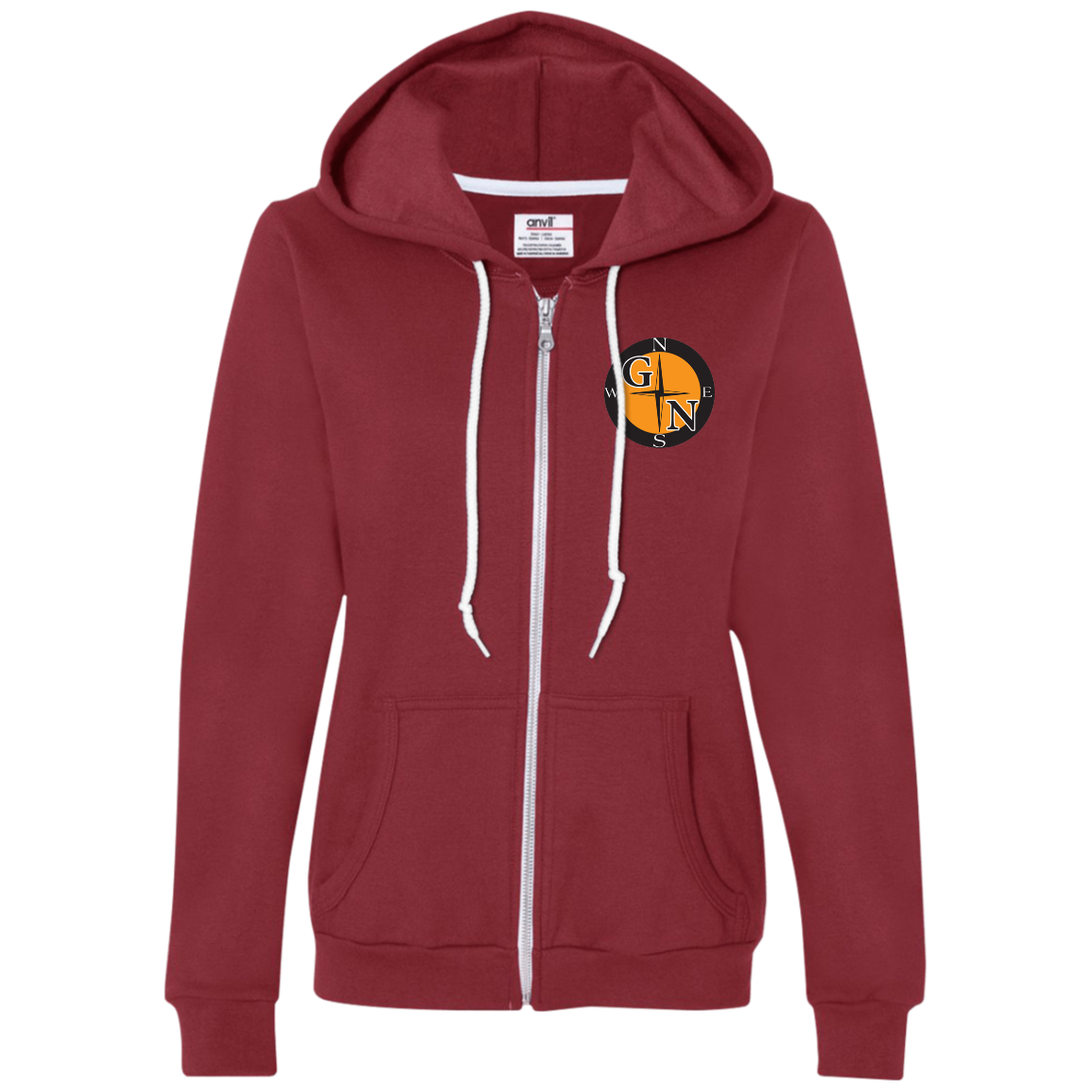 71600L Anvil Ladies Full-Zip Hooded Fleece L3