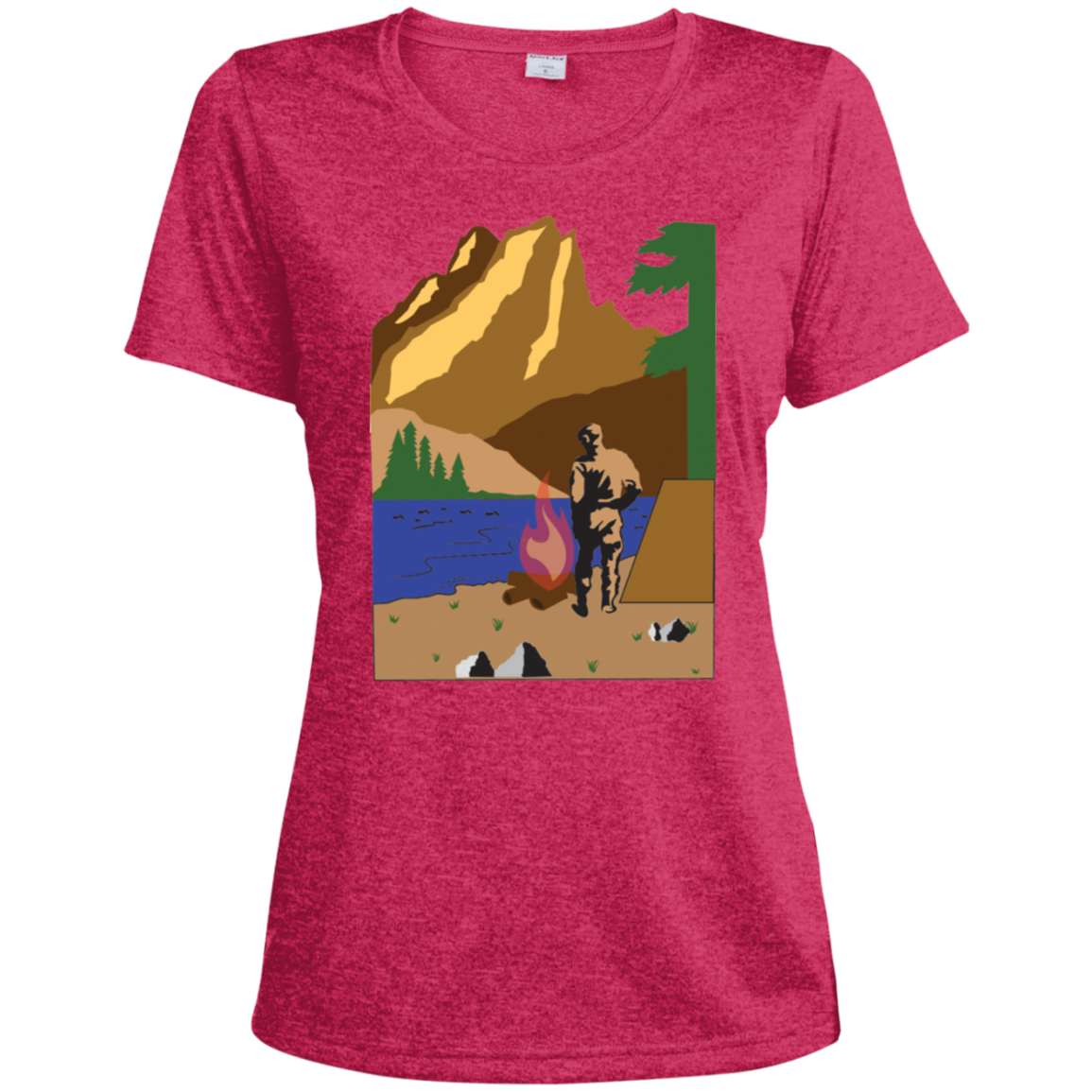 LST360 Sport-Tek Ladies' Heather Dri-Fit Moisture-Wicking T-Shirt