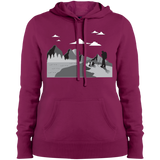 LST254 Sport-Tek Ladies' Pullover Hooded Sweatshirt Hiking