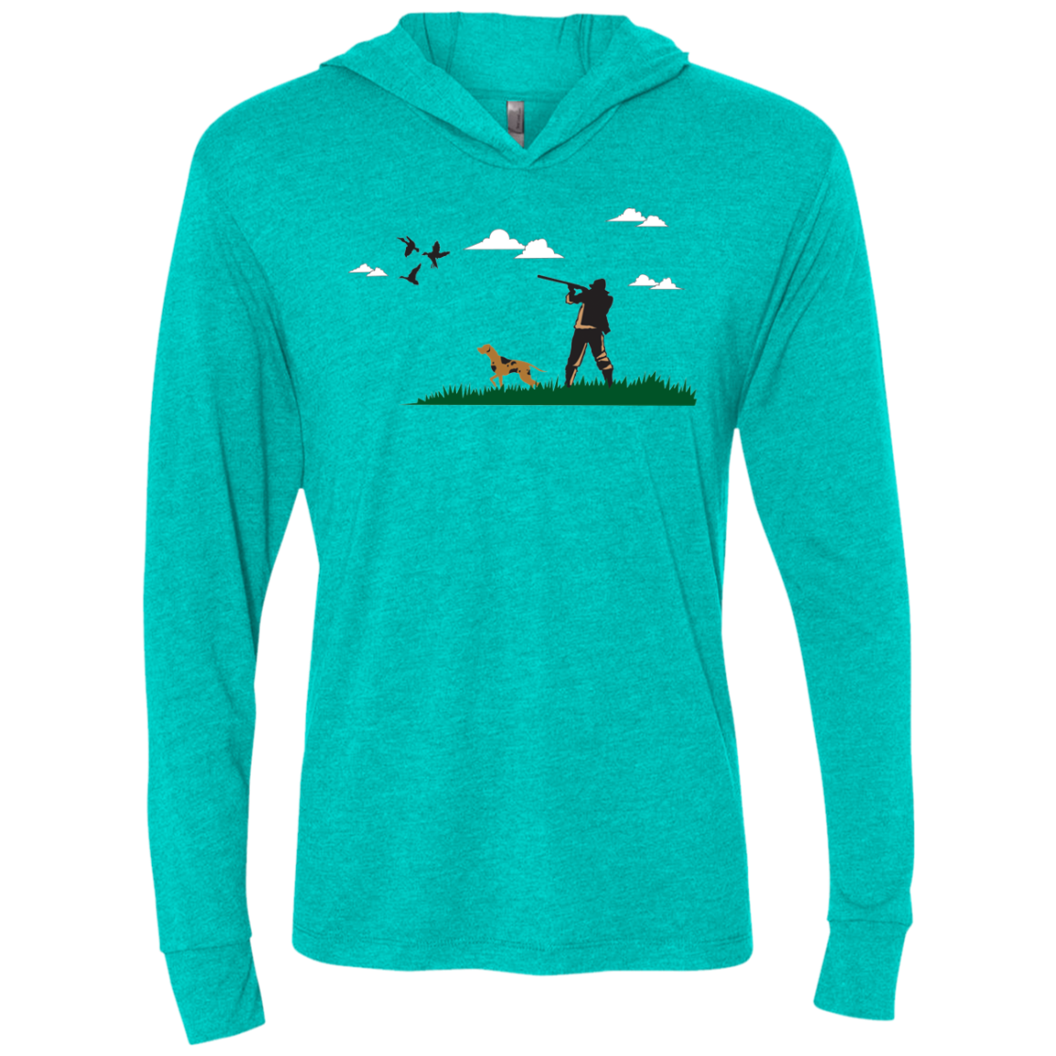 NL6021 Next Level Unisex Triblend LS Hooded T-Shirt