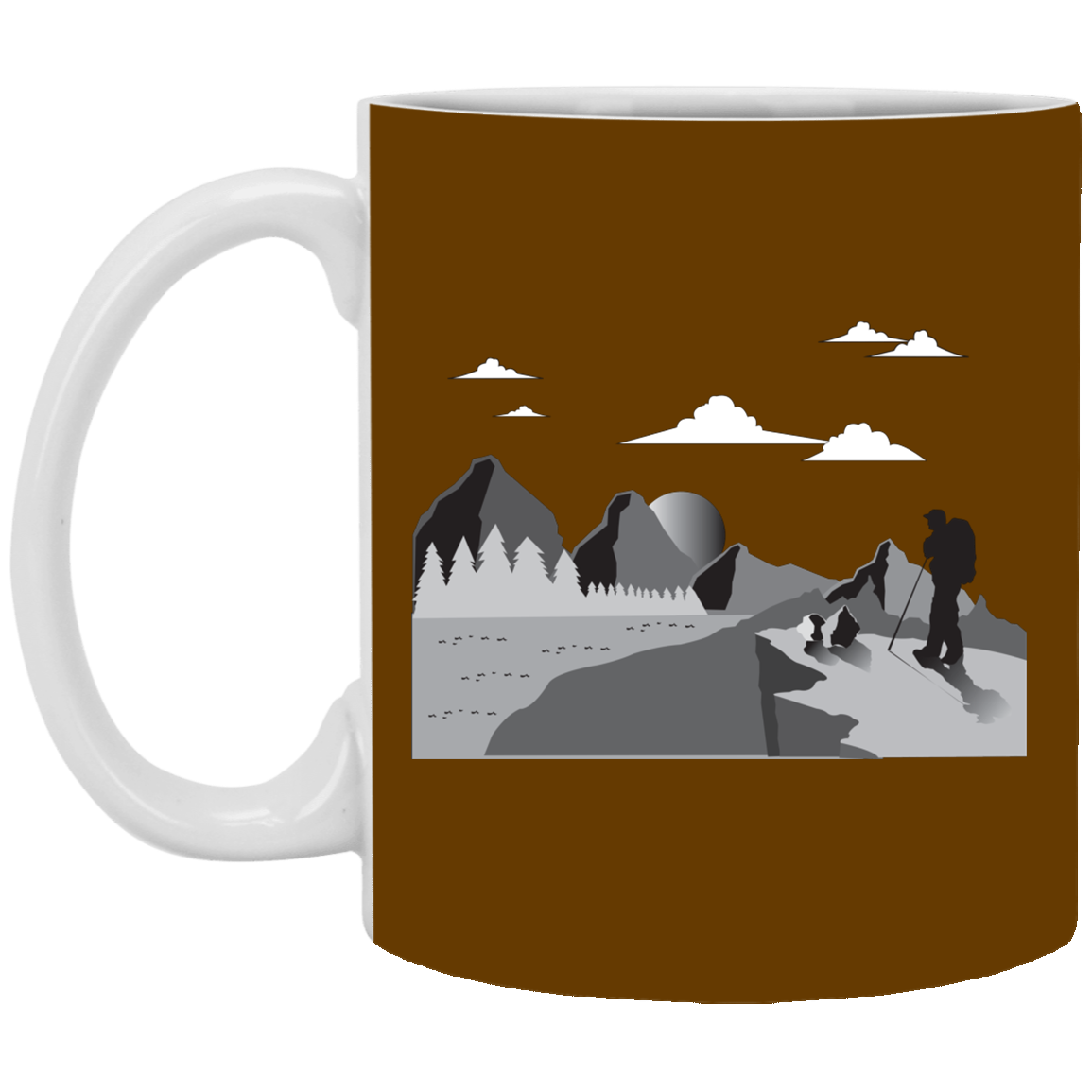 XP8434 11 oz. White Mug Hiking