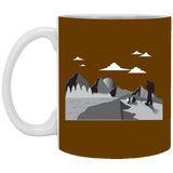 XP8434 11 oz. White Mug Hiking