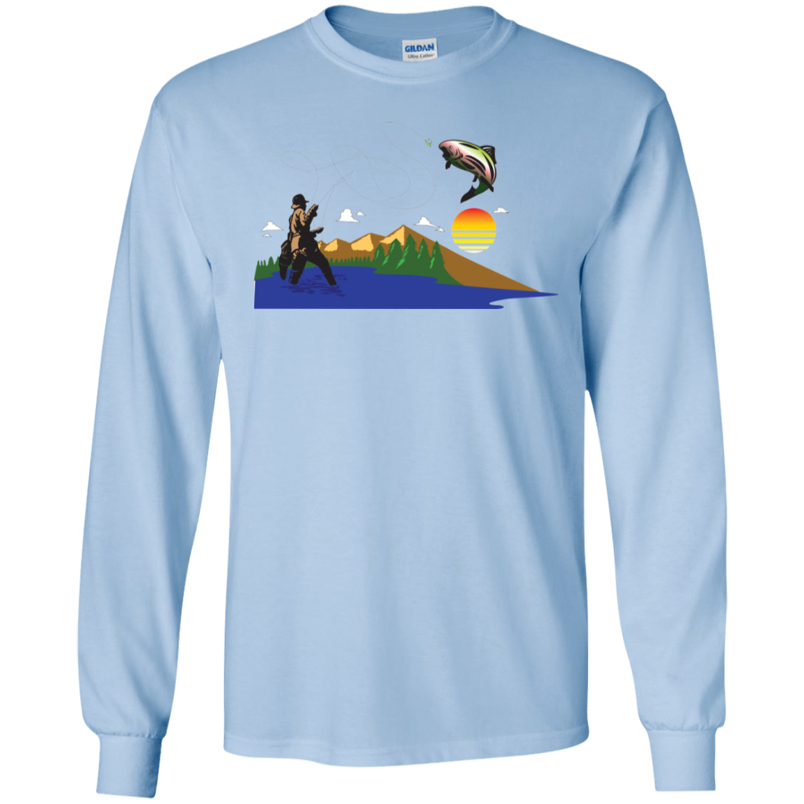 G240 Gildan LS Ultra Cotton T-Shirt F2