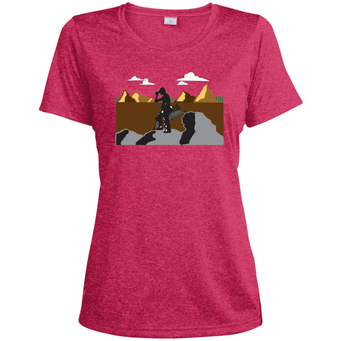 LST360 Sport-Tek Ladies' Heather Dri-Fit Moisture-Wicking T-Shirt A1