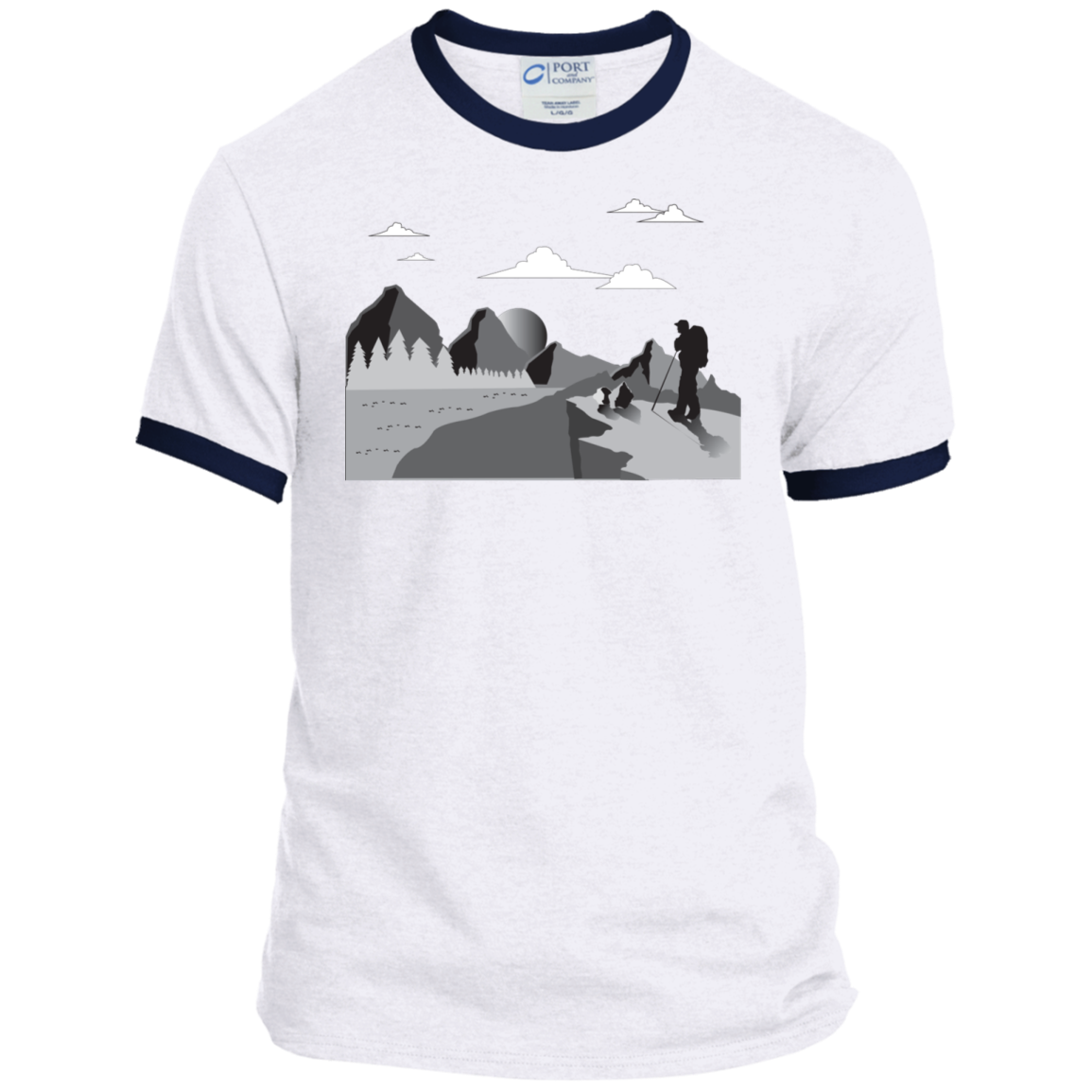 PC54R Port & Co. Ringer Tee Hiking