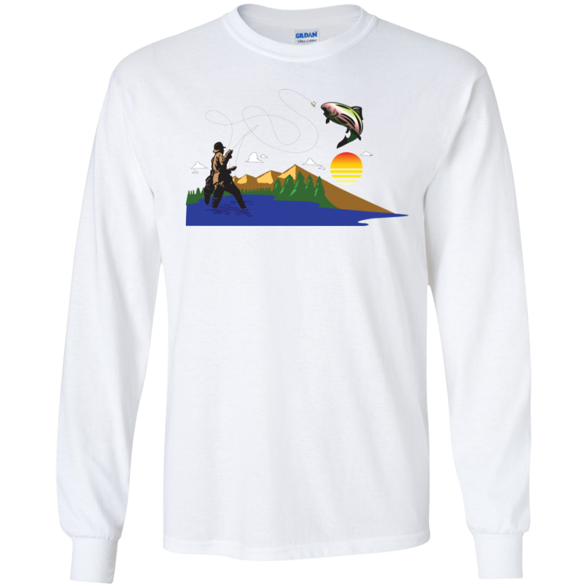 G240 Gildan LS Ultra Cotton T-Shirt F2