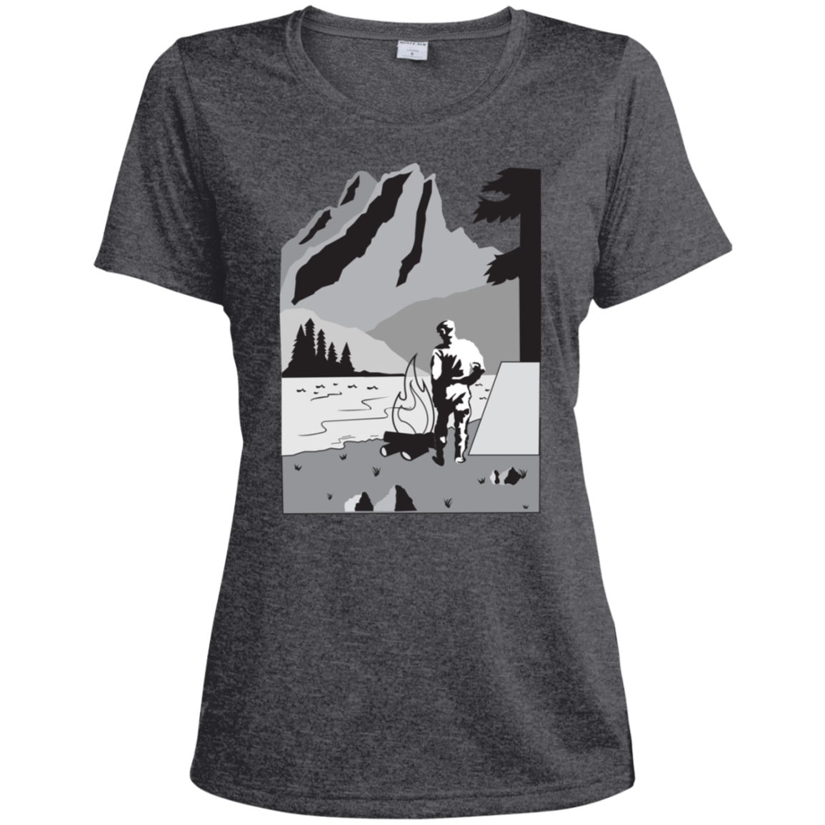 LST360 Sport-Tek Ladies' Heather Dri-Fit Moisture-Wicking T-Shirt C1