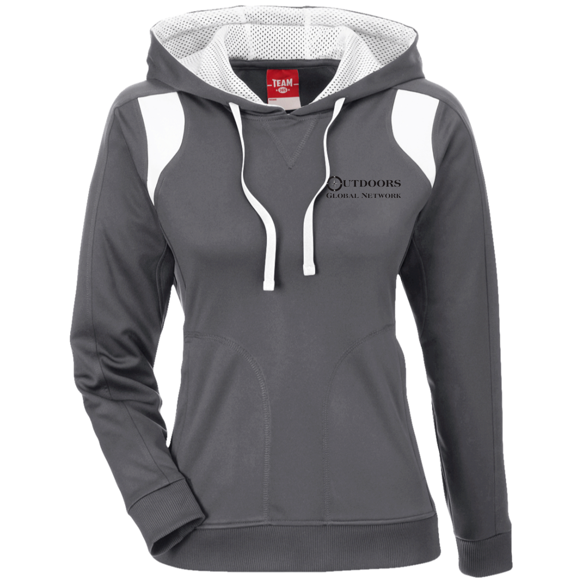 TT30W Team 365 Ladies' Colorblock Poly Hoodie L1