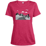 LST360 Sport-Tek Ladies' Heather Dri-Fit Moisture-Wicking T-Shirt Hiking