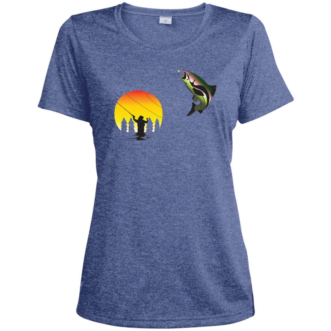 LST360 Sport-Tek Ladies' Heather Dri-Fit Moisture-Wicking T-Shirt