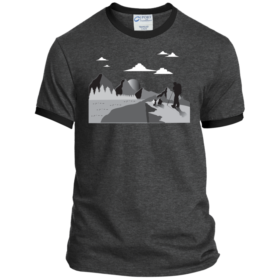 PC54R Port & Co. Ringer Tee Hiking