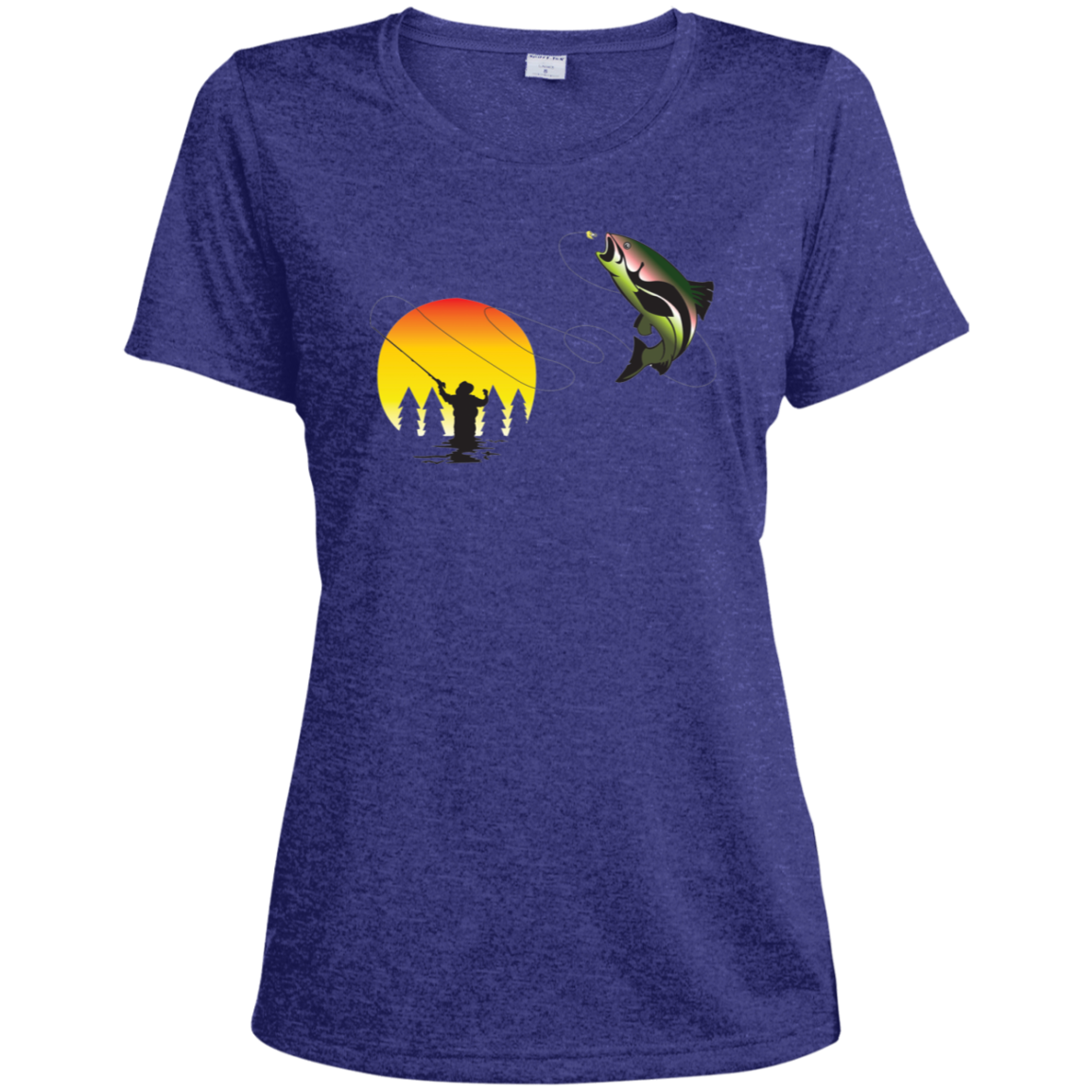 LST360 Sport-Tek Ladies' Heather Dri-Fit Moisture-Wicking T-Shirt