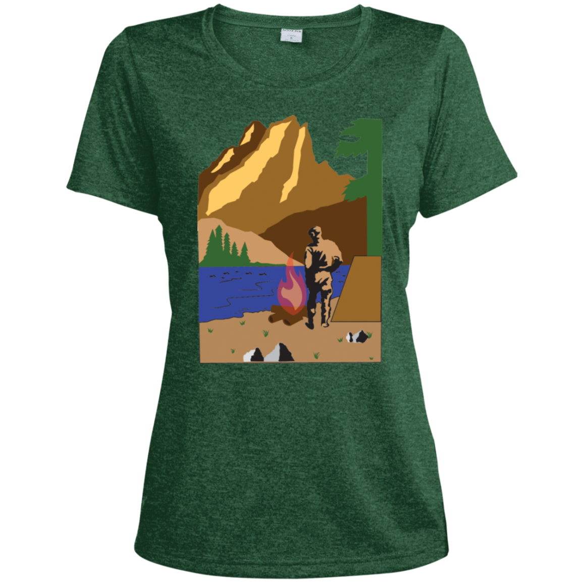 LST360 Sport-Tek Ladies' Heather Dri-Fit Moisture-Wicking T-Shirt