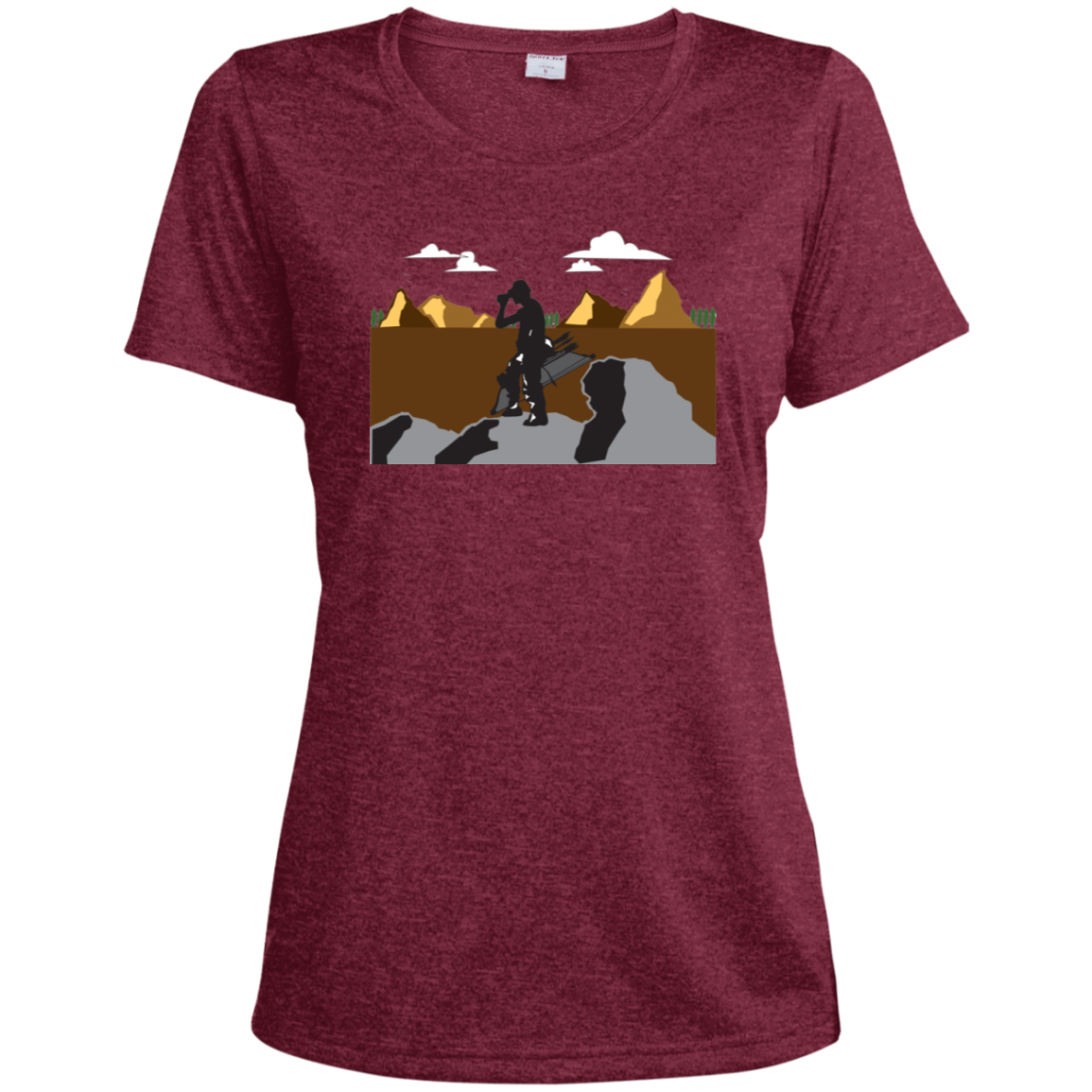 LST360 Sport-Tek Ladies' Heather Dri-Fit Moisture-Wicking T-Shirt A1