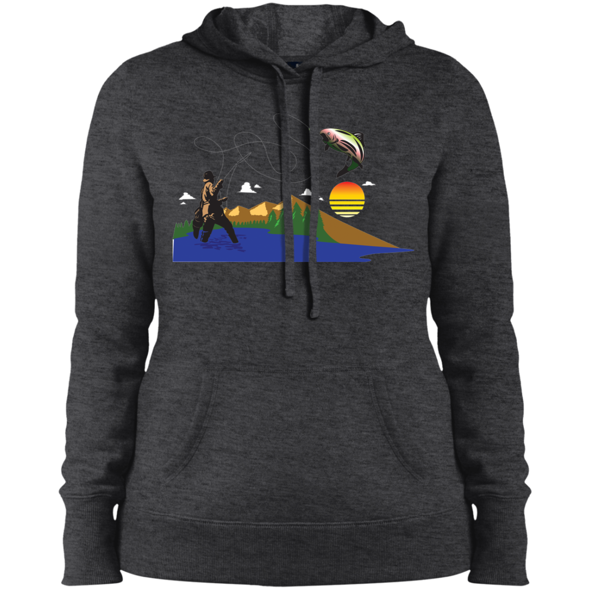 LST254 Sport-Tek Ladies' Pullover Hooded Sweatshirt F2