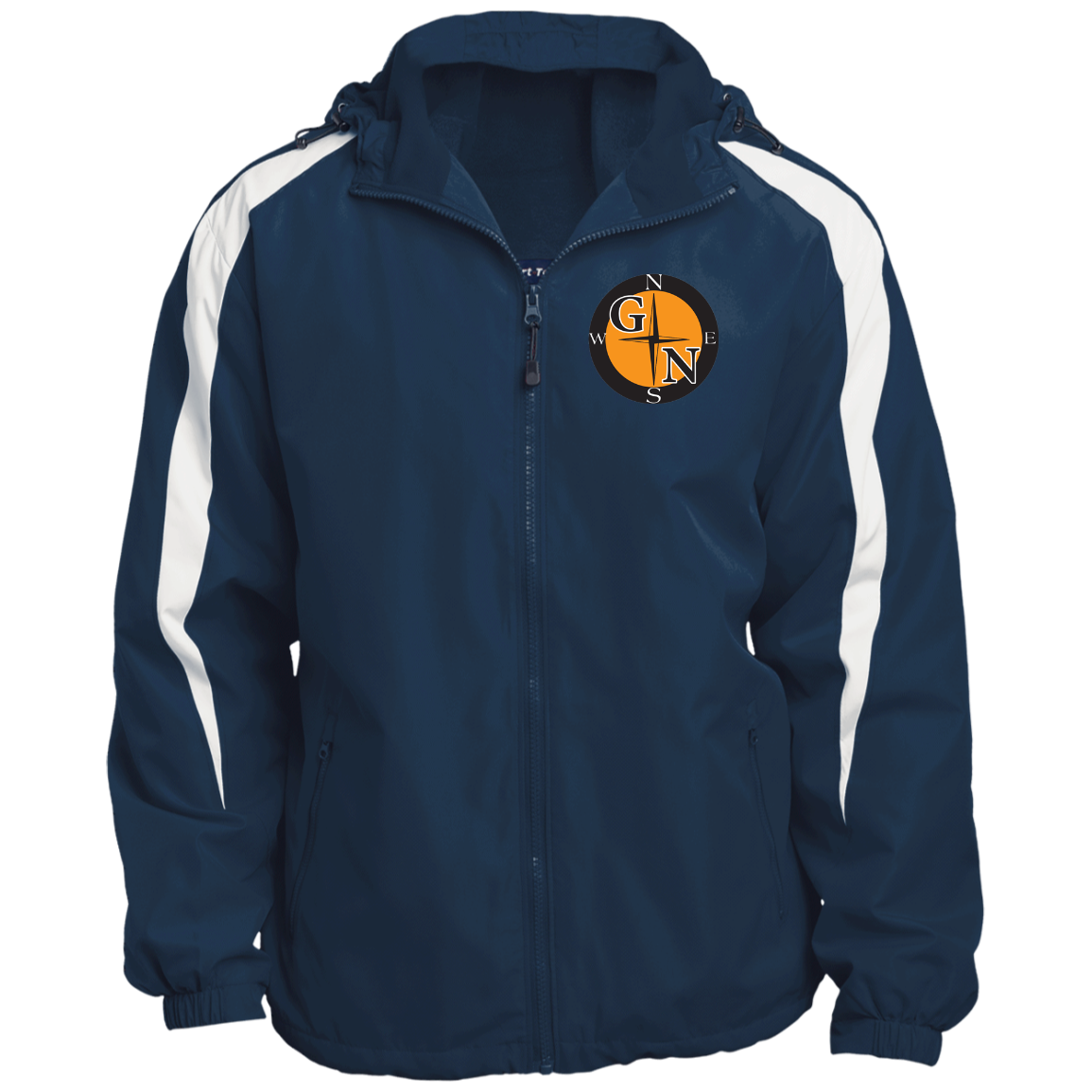 JST81 Sport-Tek Fleece Lined Colorblocked Hooded Jacket L3