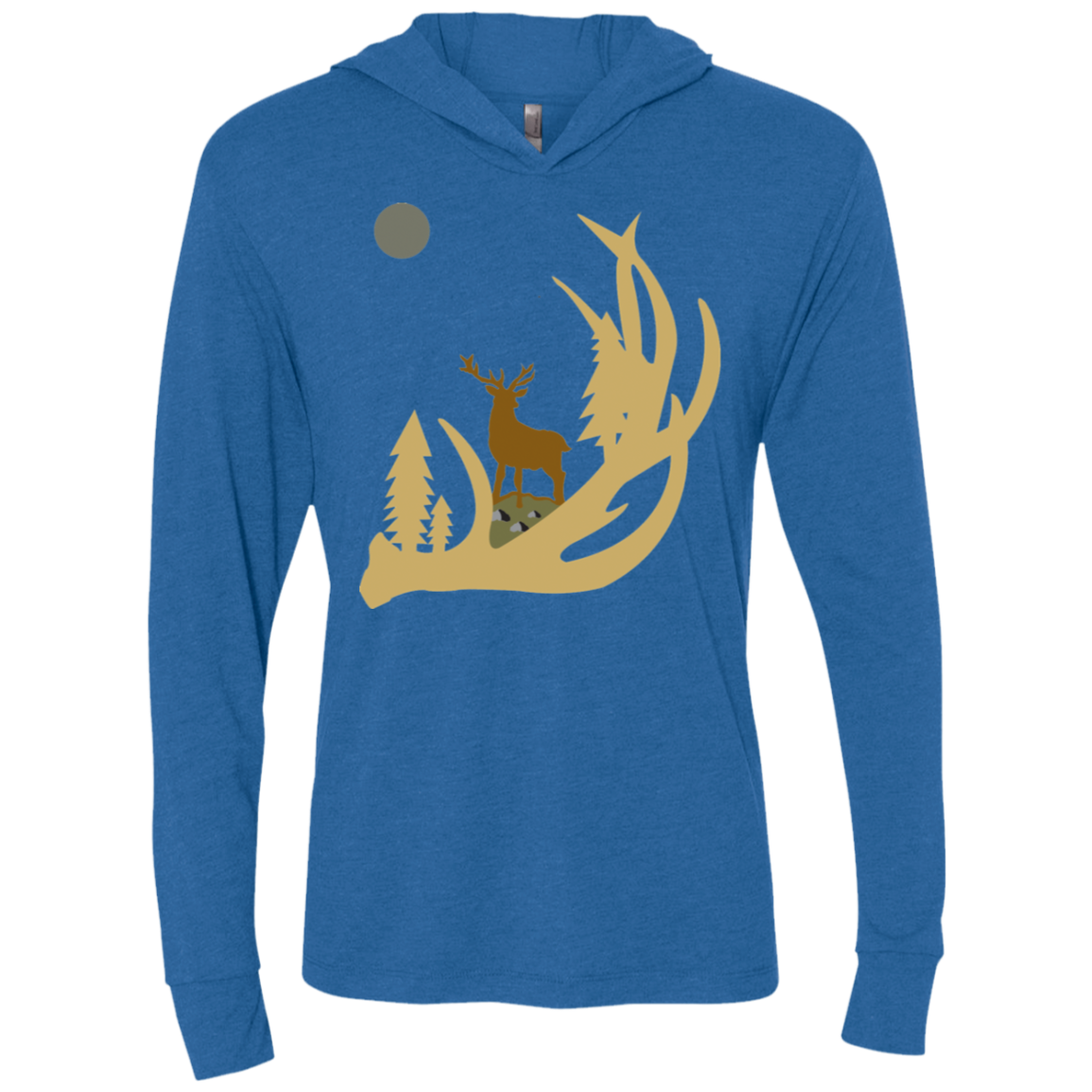 NL6021 Next Level Unisex Triblend LS Hooded T-Shirt