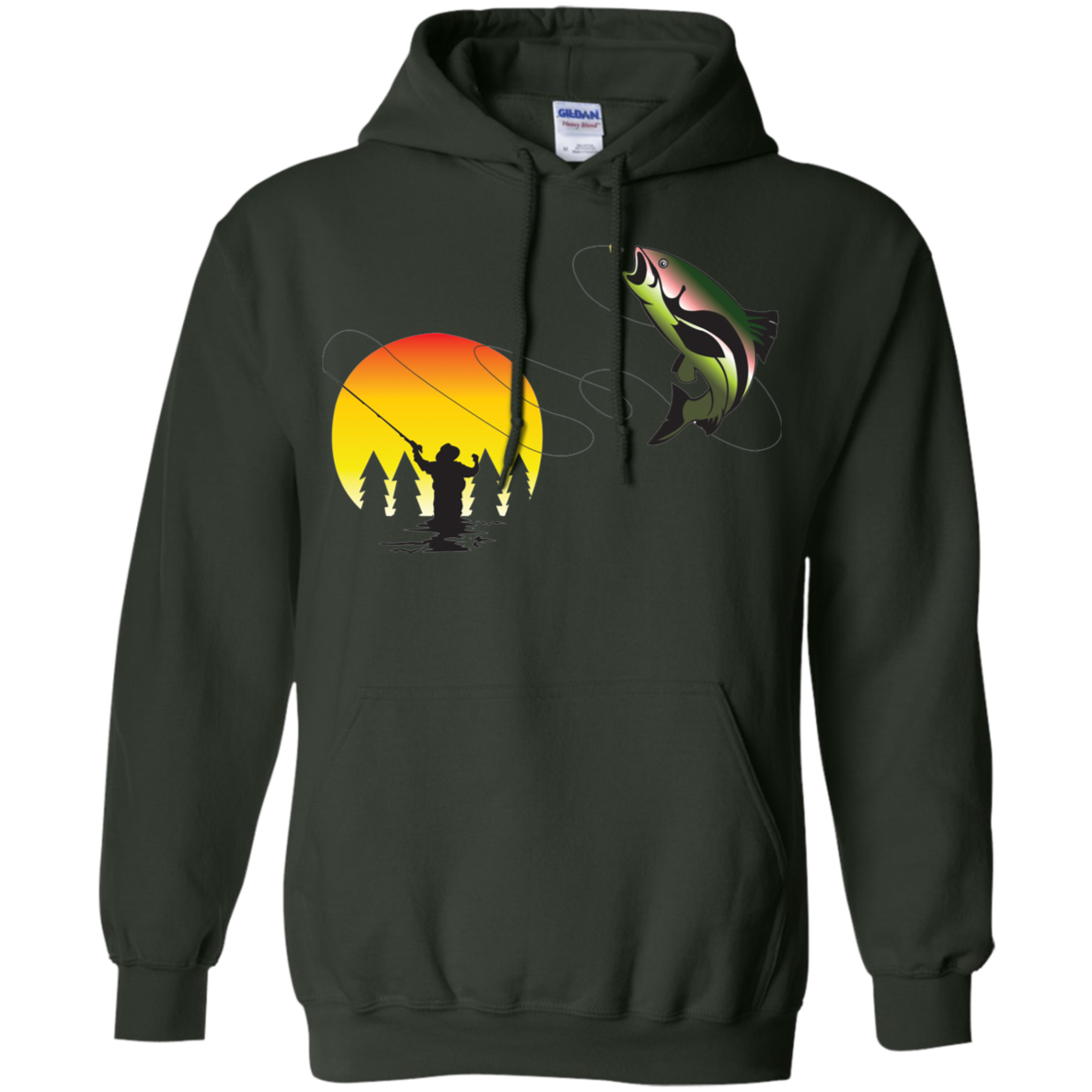 G185 Gildan Pullover Hoodie 8 oz. F1