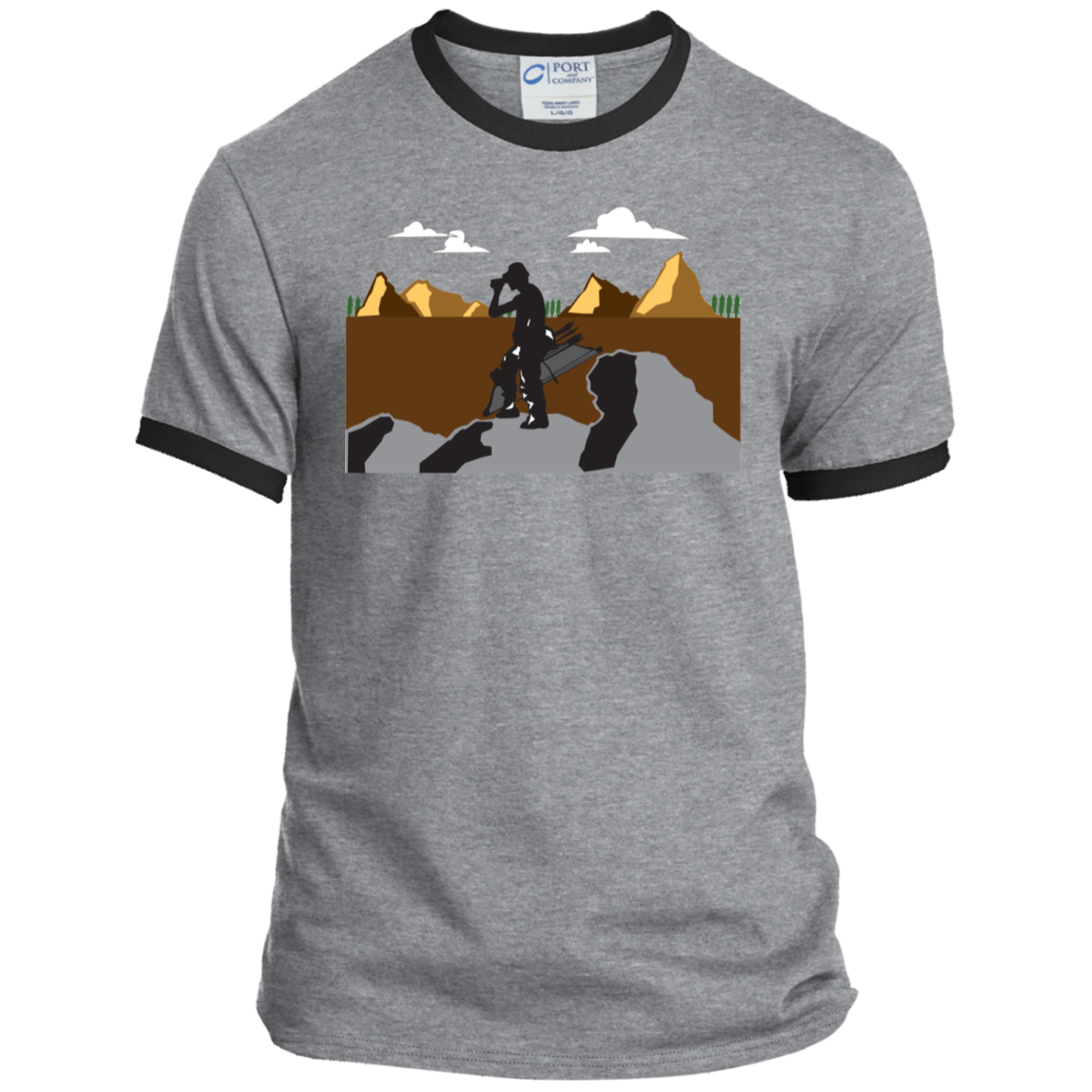 PC54R Port & Co. Ringer Tee A1