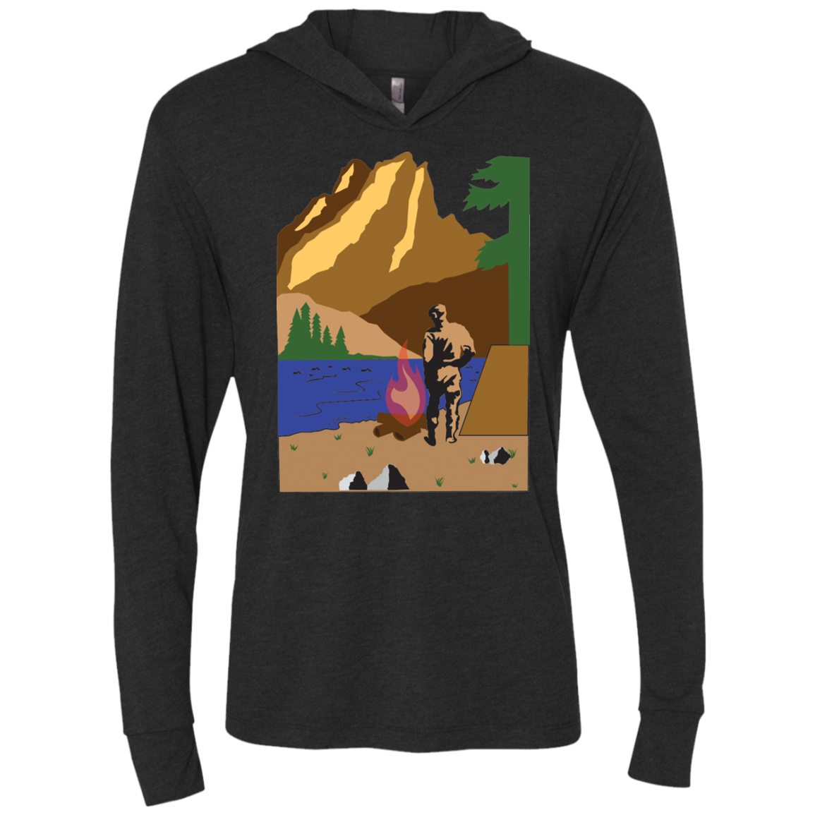 NL6021 Next Level Unisex Triblend LS Hooded T-Shirt C1