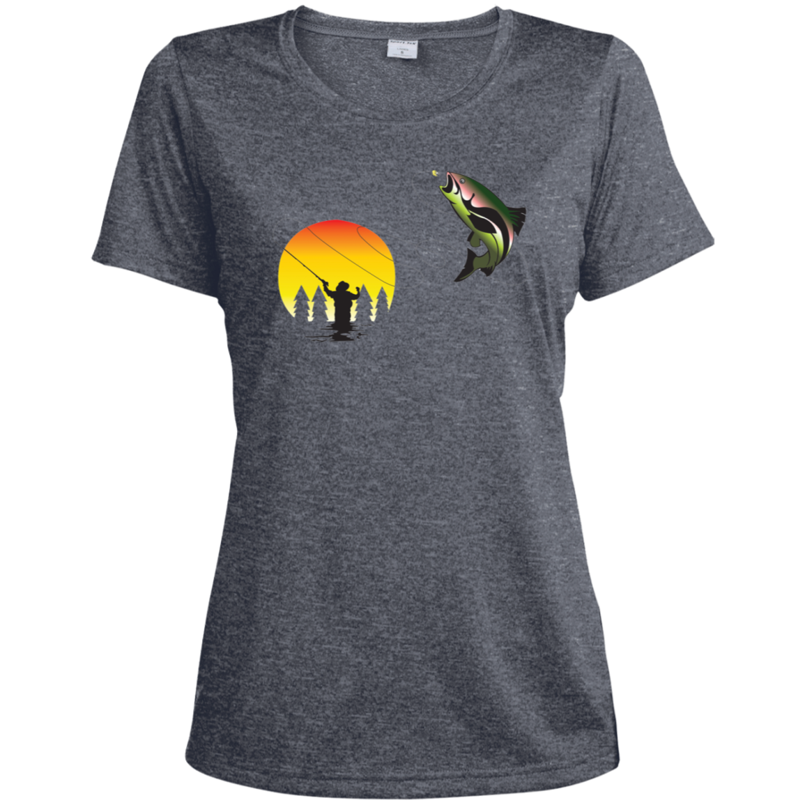 LST360 Sport-Tek Ladies' Heather Dri-Fit Moisture-Wicking T-Shirt