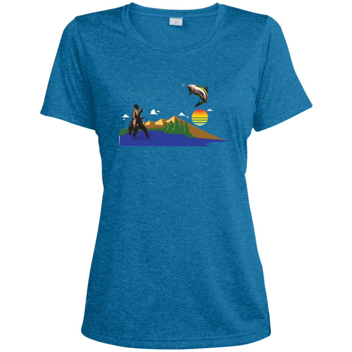 LST360 Sport-Tek Ladies' Heather Dri-Fit Moisture-Wicking T-Shirt