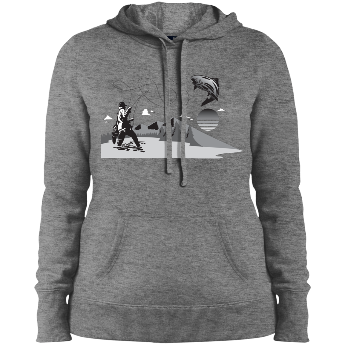 LST254 Sport-Tek Ladies' Pullover Hooded Sweatshirt F2