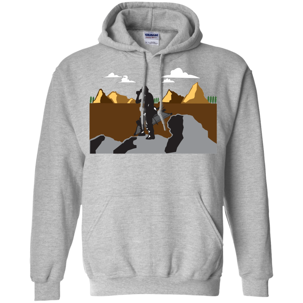 G185 Gildan Pullover Hoodie 8 oz. A1