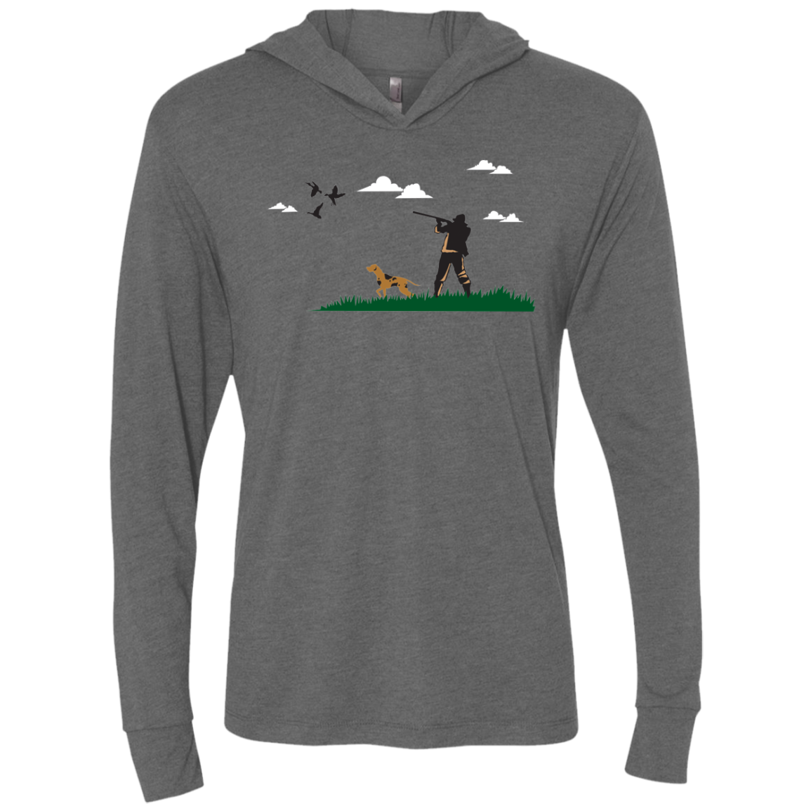 NL6021 Next Level Unisex Triblend LS Hooded T-Shirt