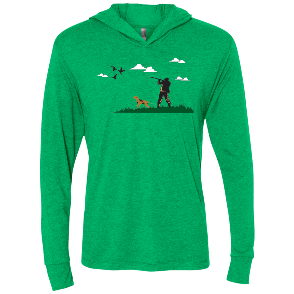 NL6021 Next Level Unisex Triblend LS Hooded T-Shirt