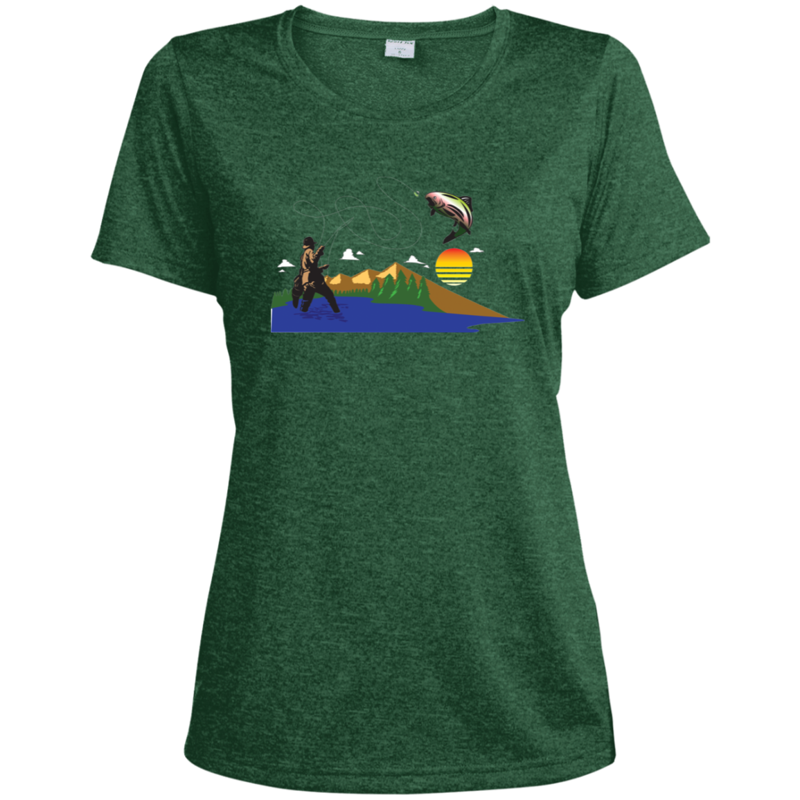 LST360 Sport-Tek Ladies' Heather Dri-Fit Moisture-Wicking T-Shirt