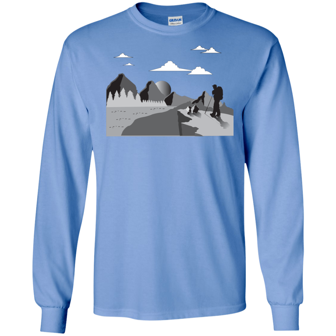 G240 Gildan LS Ultra Cotton T-Shirt Hiking